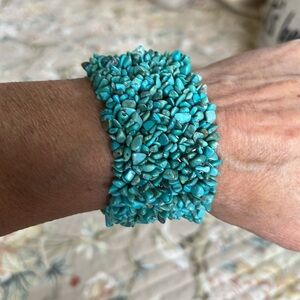 Native American Turquoise Cluster Bracelet